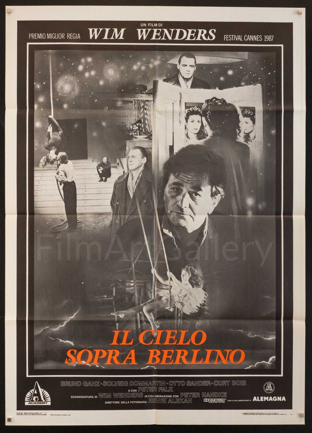Wings of Desire Original Vintage Movie Poster