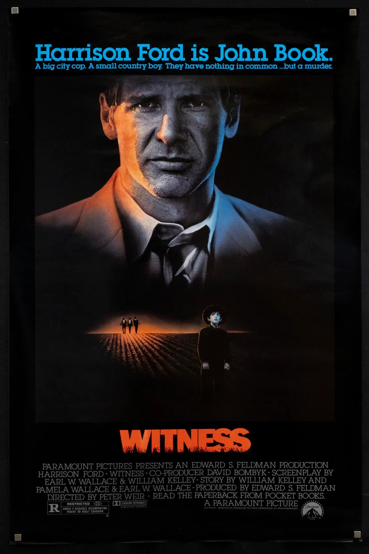 Witness Original Vintage Movie Poster