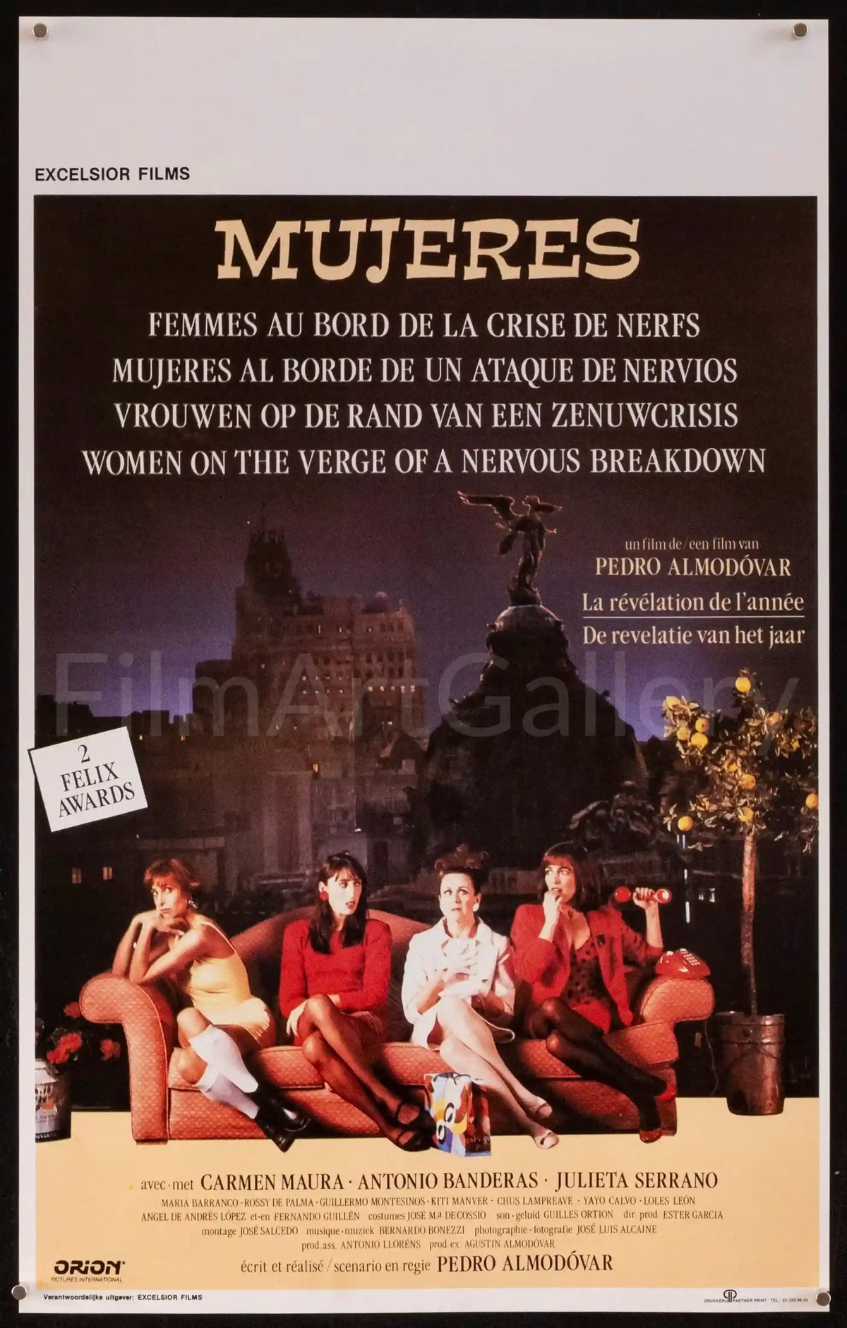 Women on the Verge of a Nervous Breakdown Original Vintage Movie Poster