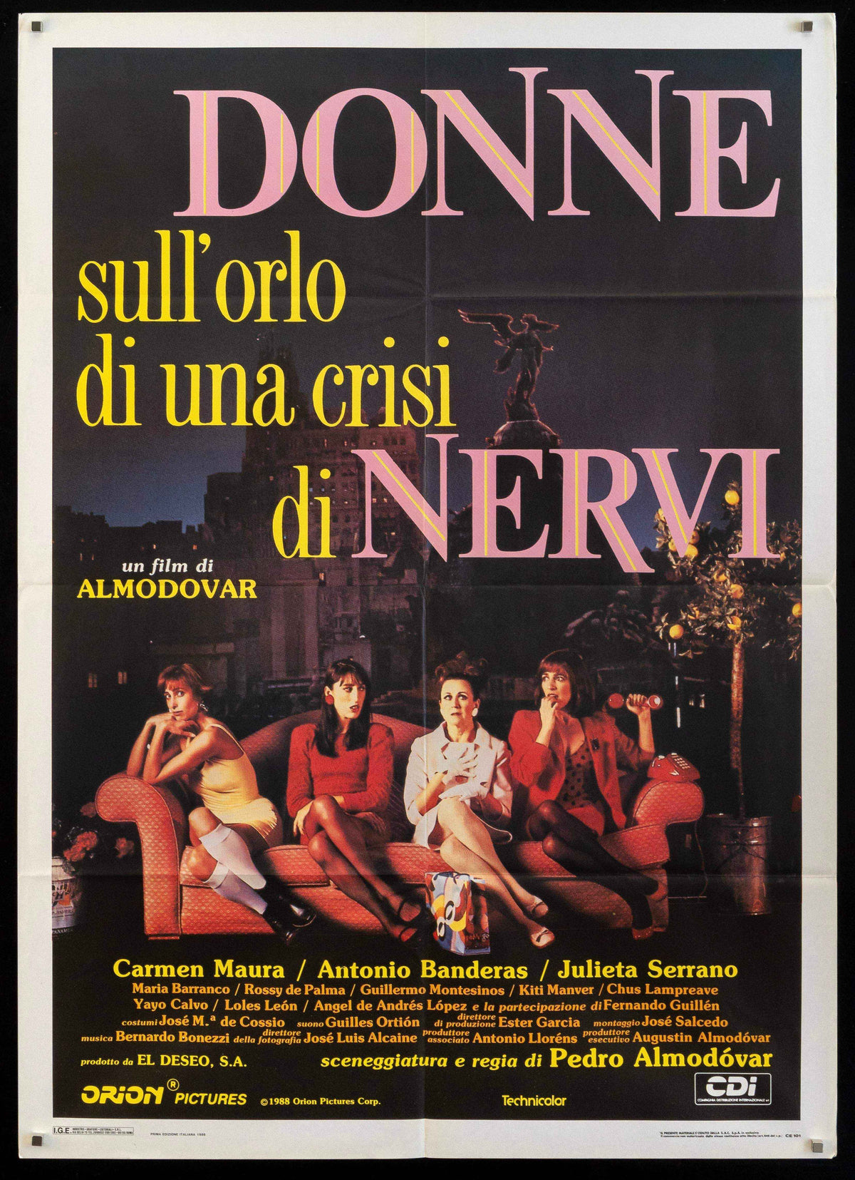Women on the Verge of a Nervous Breakdown Original Vintage Movie Poster