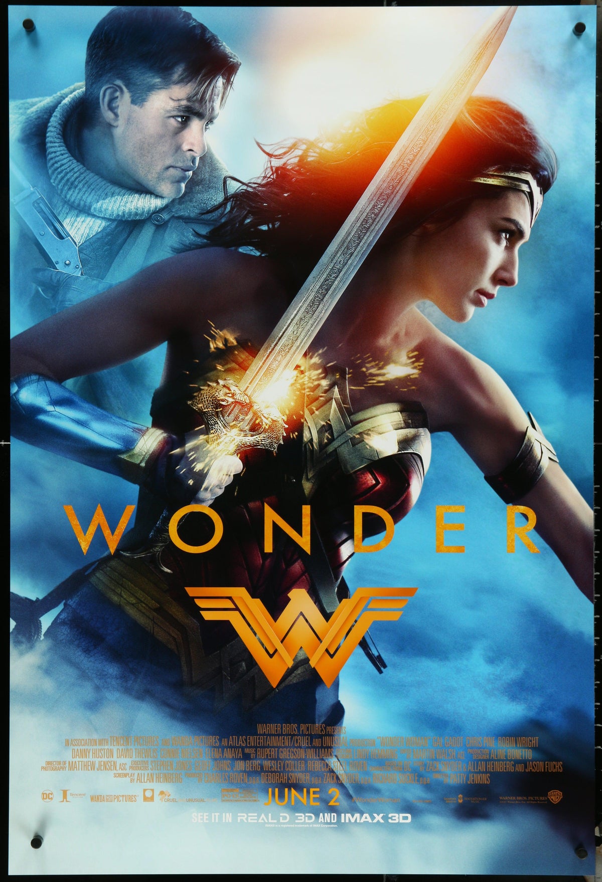 Wonder Woman Original Vintage Movie Poster