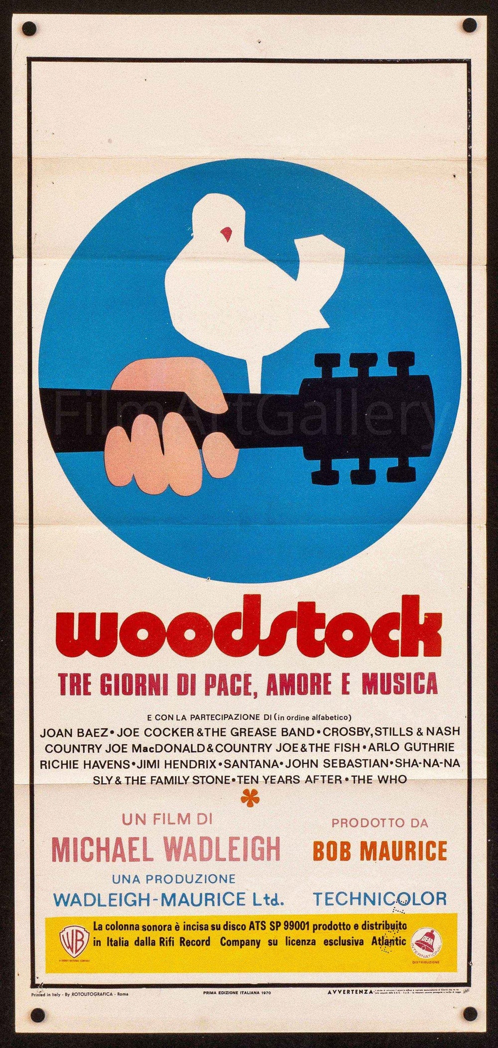 Woodstock Original Vintage Movie Poster