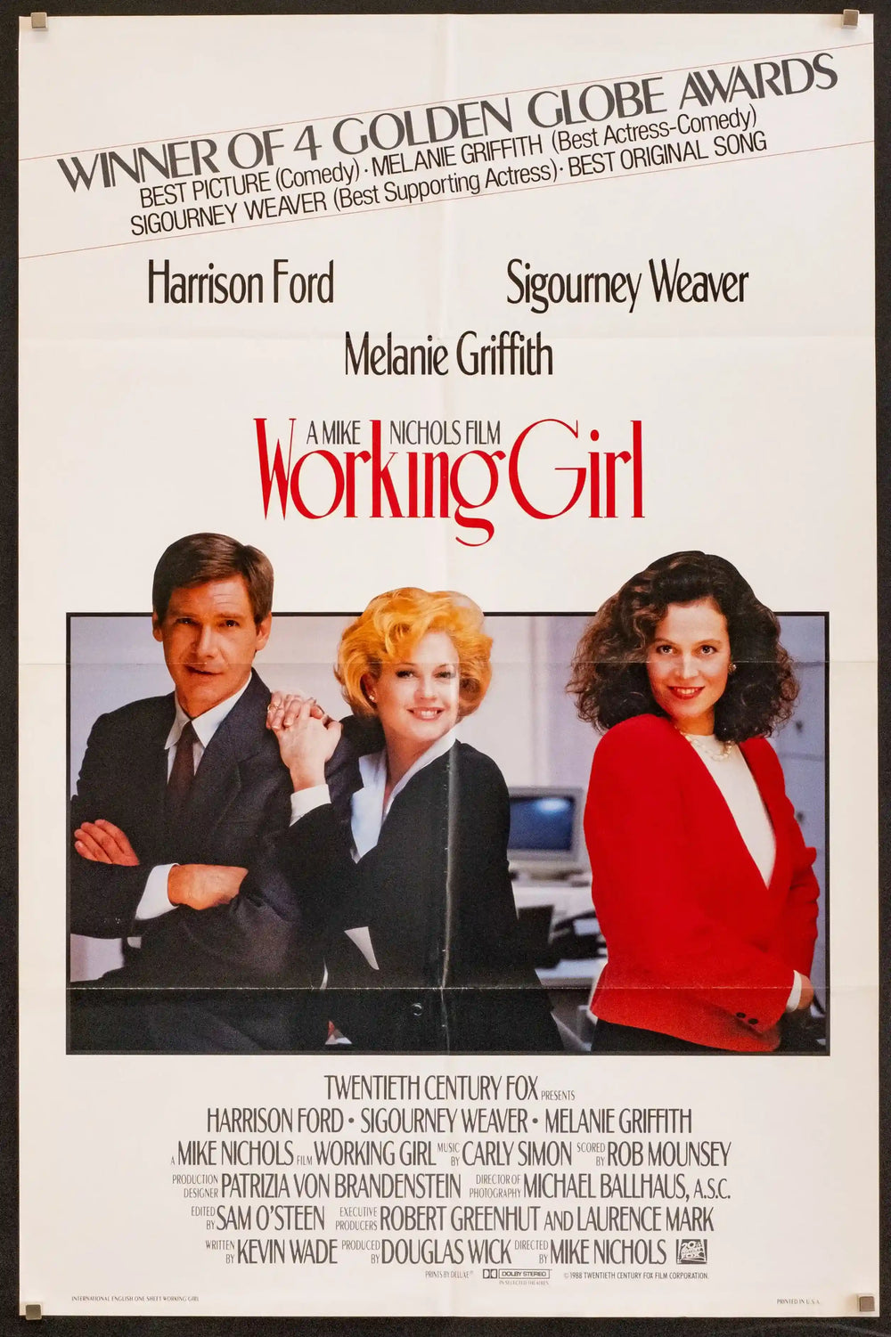 Working Girl Original Vintage Movie Poster