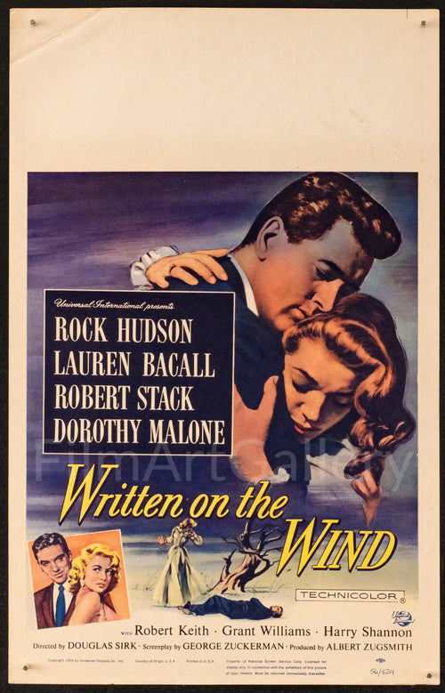 Written on the Wind Original Vintage Movie Poster
