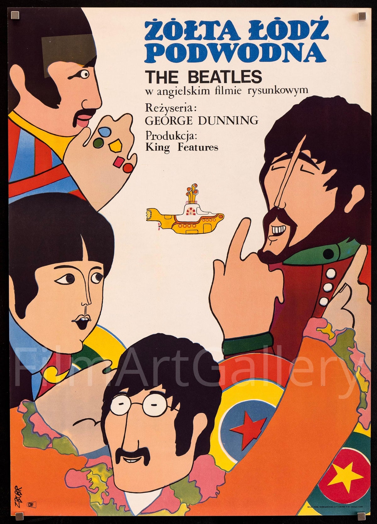 Yellow Submarine Original Vintage Movie Poster