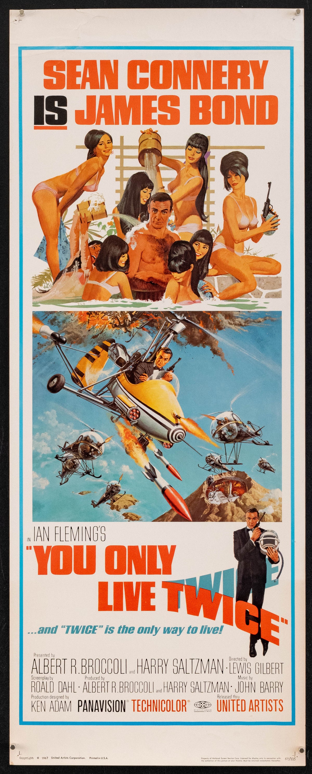 You Only Live Twice Original Vintage Movie Poster
