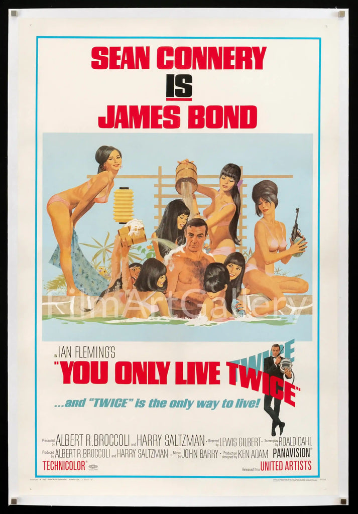 You Only Live Twice Original Vintage Movie Poster