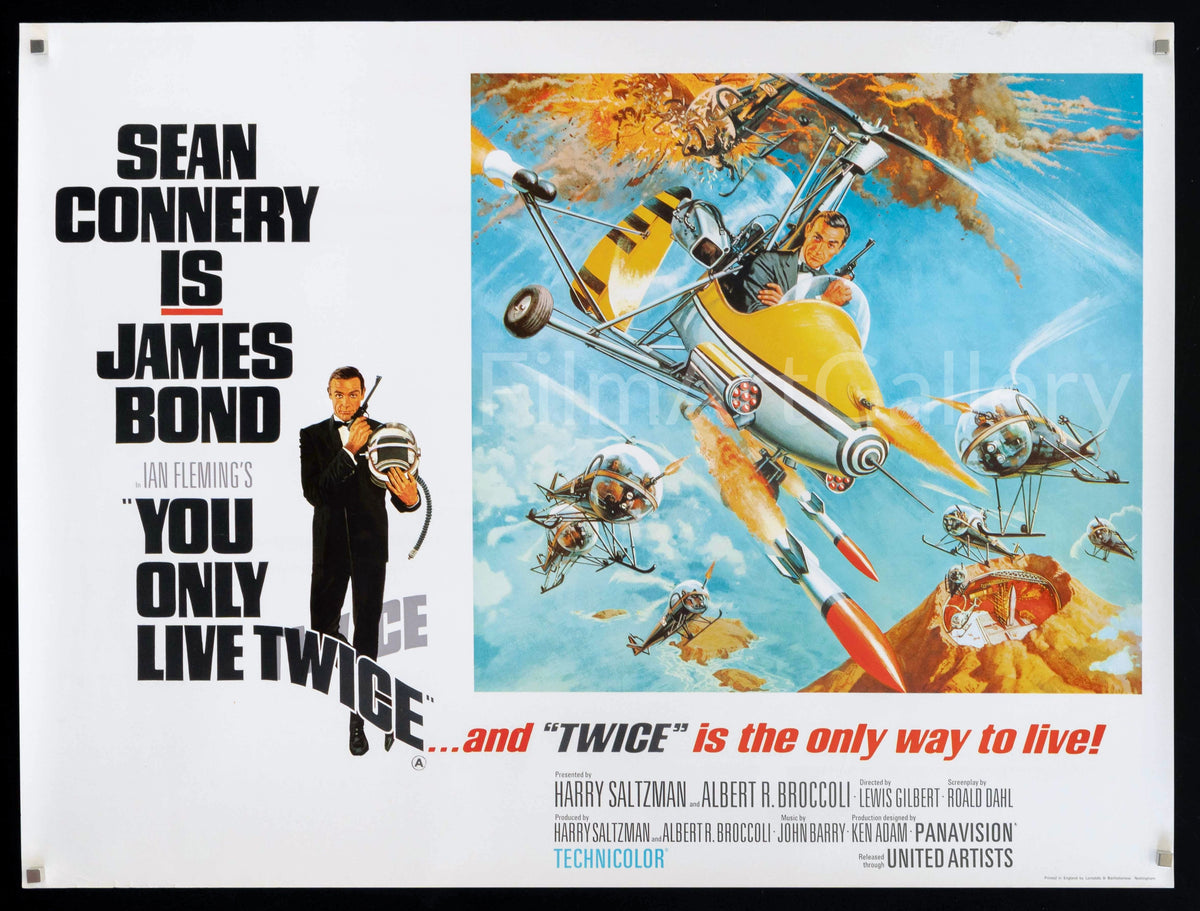 You Only Live Twice Original Vintage Movie Poster