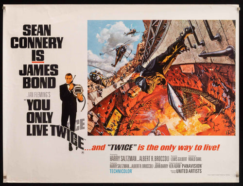 You Only Live Twice Original Vintage Movie Poster
