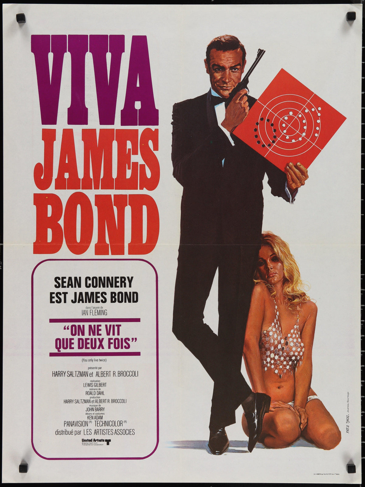 You Only Live Twice / Viva James Bond French Small (23x32) Original Vintage Movie Poster