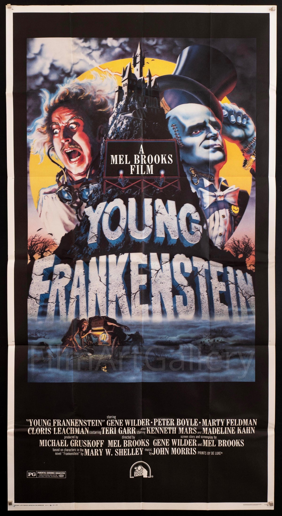 Young Frankenstein 3 Sheet (41x81) Original Vintage Movie Poster