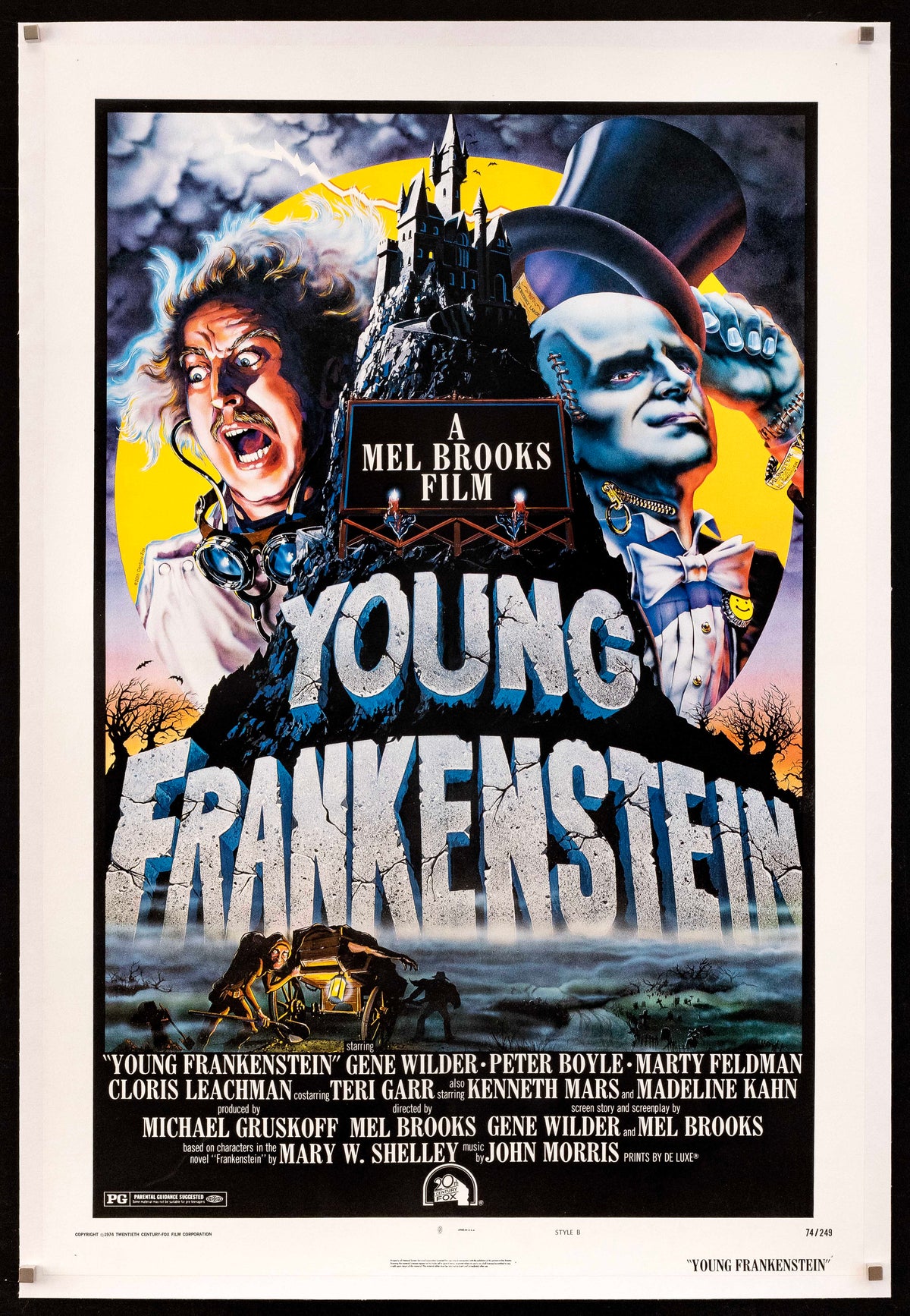 Young Frankenstein Original Vintage Movie Poster