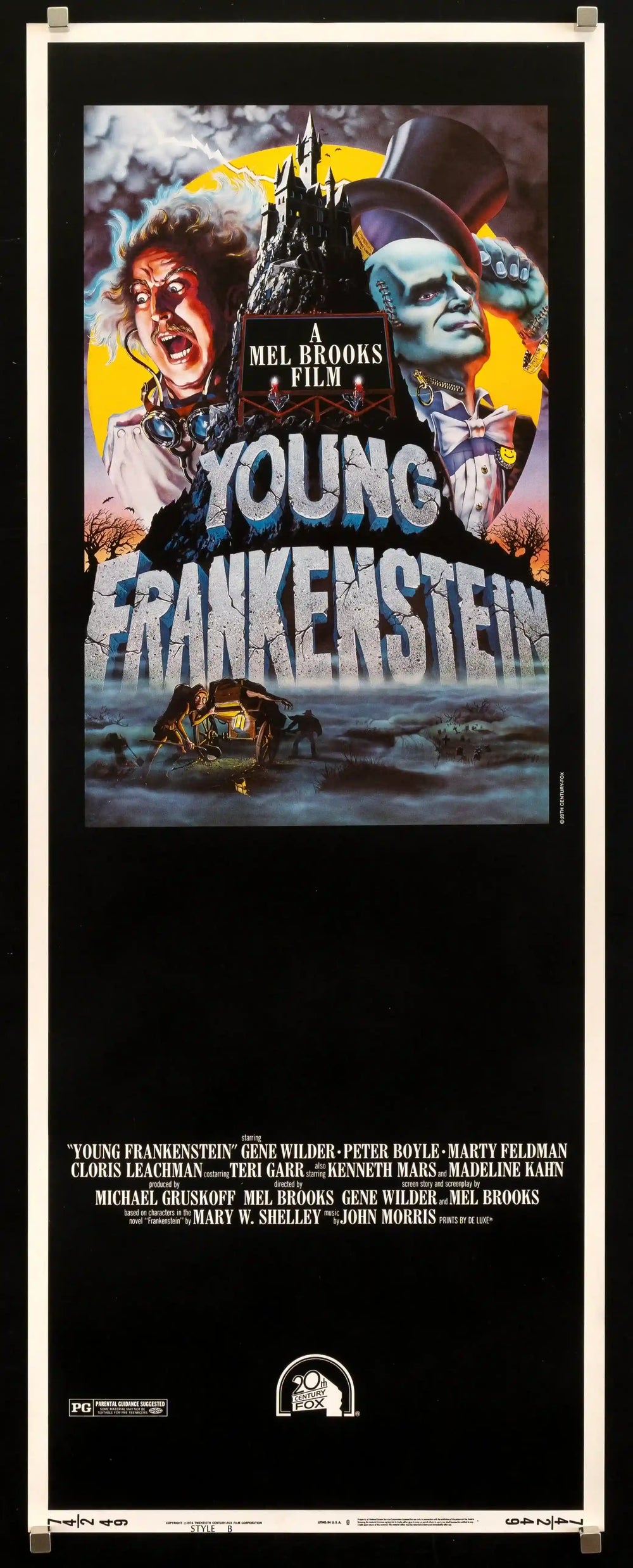 Young Frankenstein Original Vintage Movie Poster