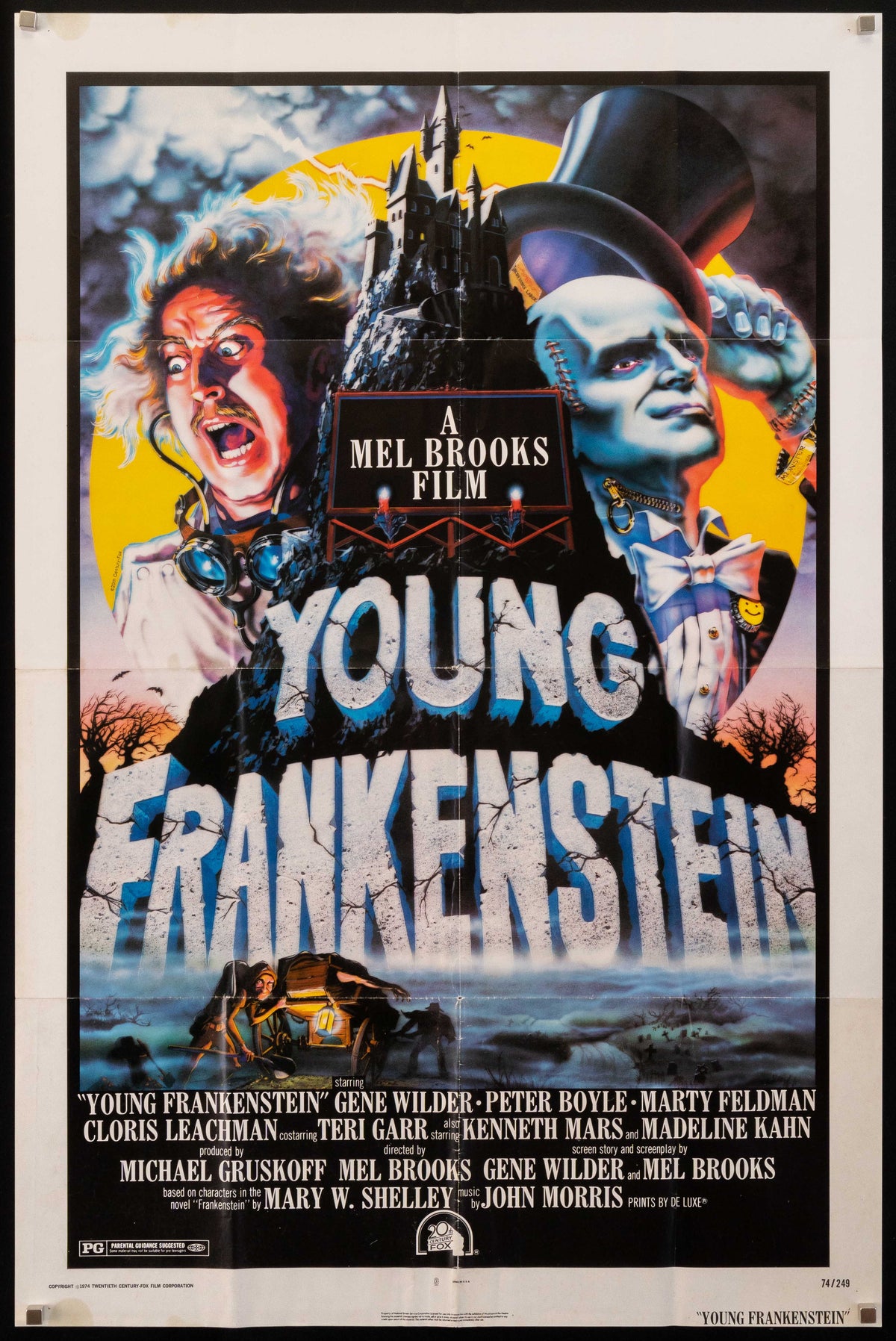 Young Frankenstein Original Vintage Movie Poster