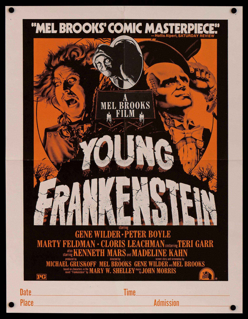 Young Frankenstein Original Vintage Movie Poster
