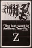 Z 1 Sheet (27x41) Original Vintage Movie Poster