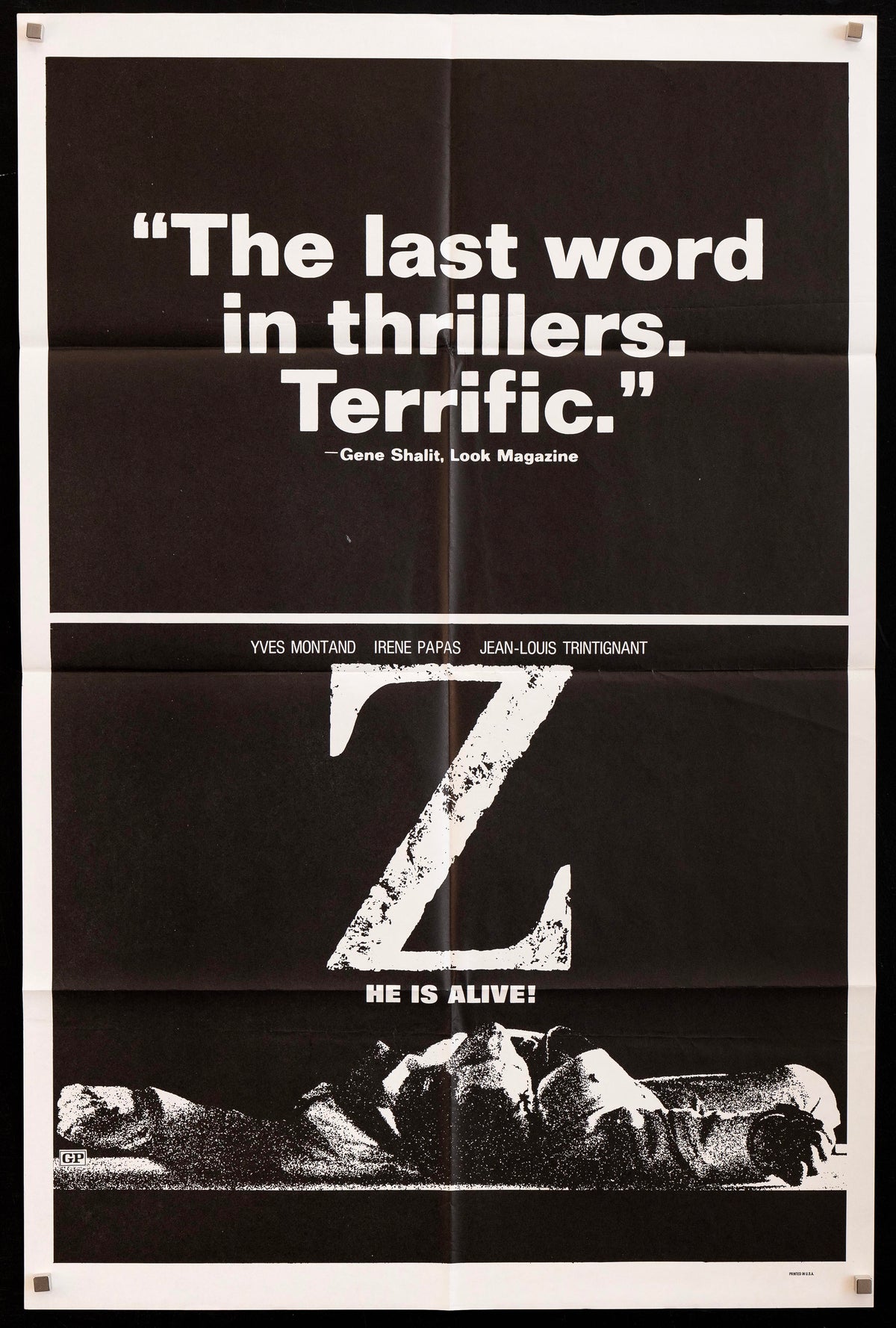 Z Original Vintage Movie Poster