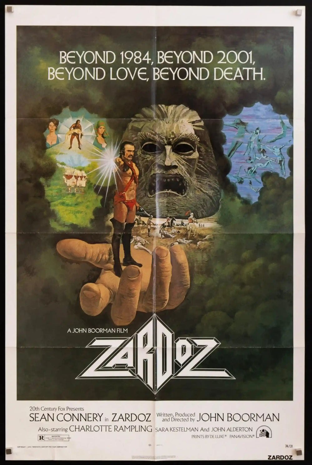 Zardoz Original Vintage Movie Poster