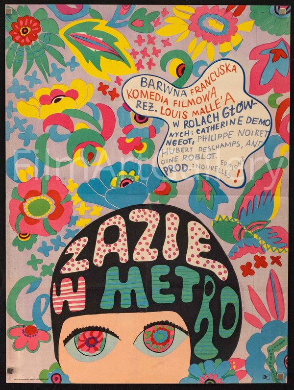 Zazie Dans Le Metro Original Vintage Movie Poster