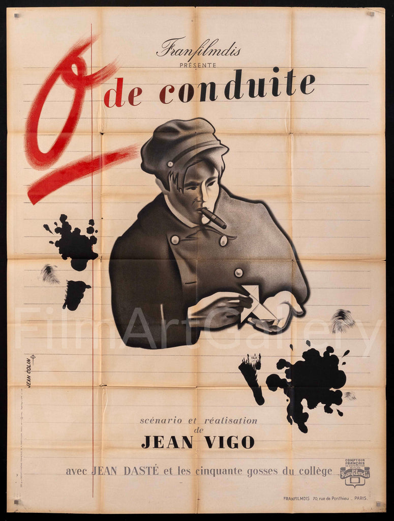 Zero for Conduct (0 de Conduite) Original Vintage Movie Poster