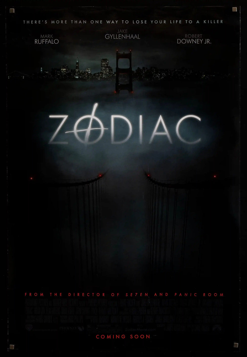 Zodiac Original Vintage Movie Poster