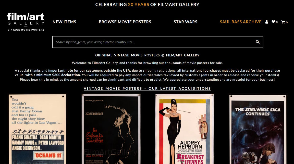 Movie Posters | Authentic Vintage Film Posters | Film/Art Gallery