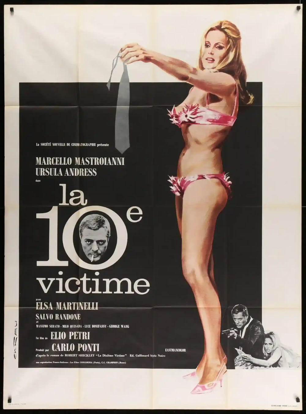 10th Victim (Tenth/La Decima Vittima/La 10e Victime) Original Vintage Movie Poster