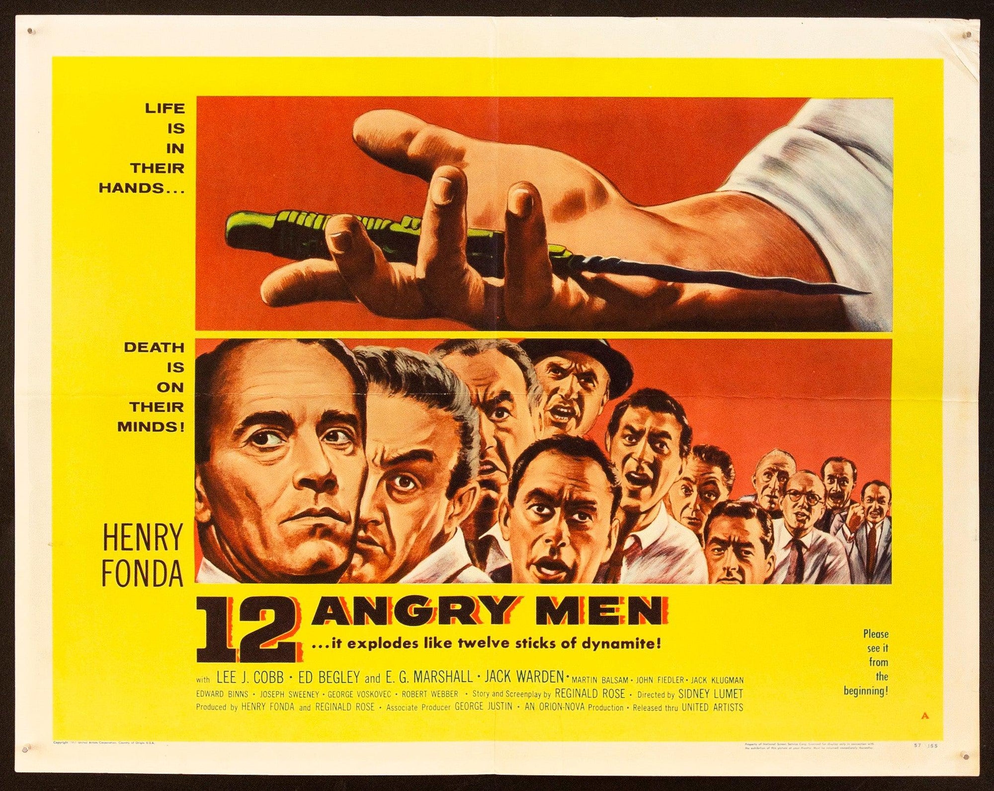 12 Angry Men Half Sheet (22x28) Original Vintage Movie Poster