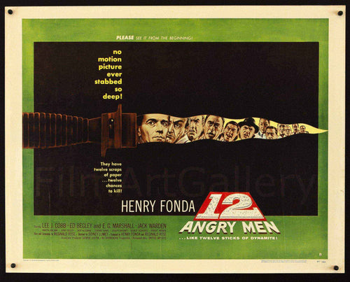 12 Angry Men Original Vintage Movie Poster