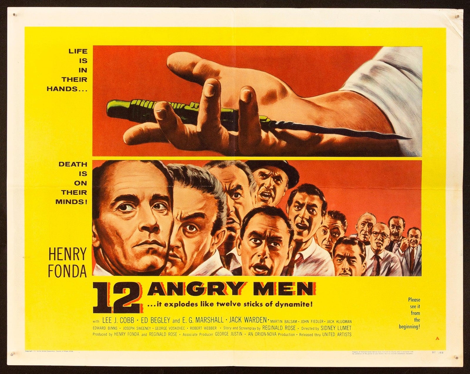12 Angry Men Original Vintage Movie Poster