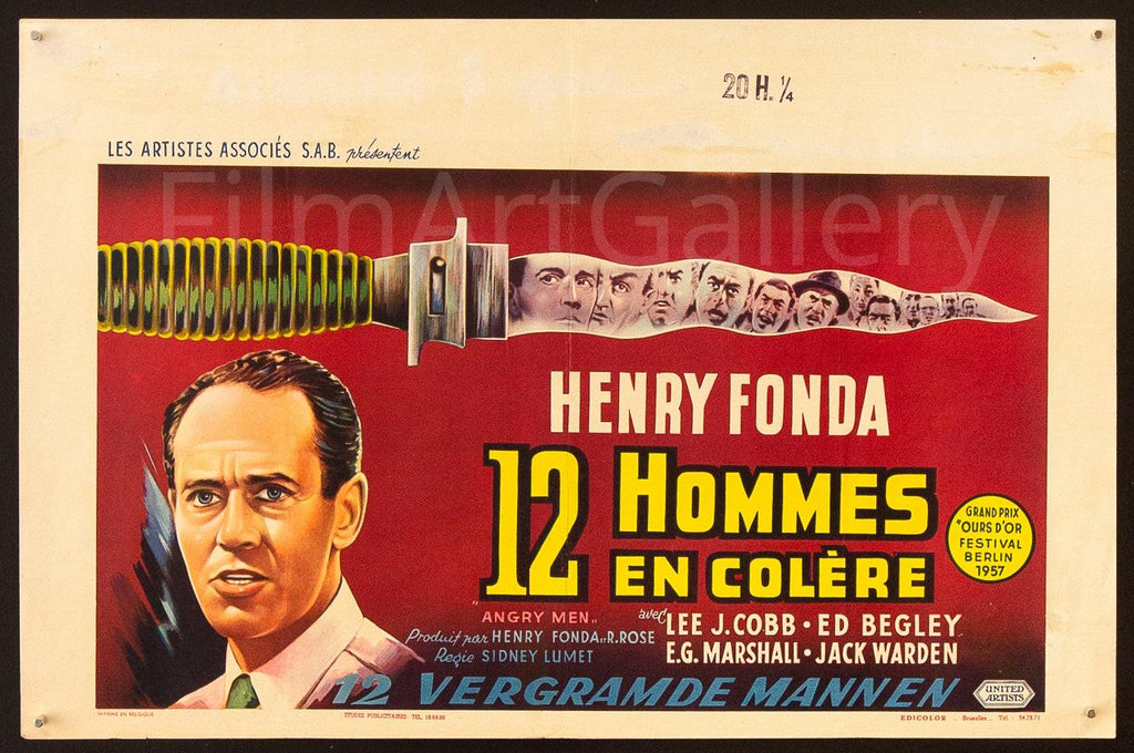 12 Angry Men Original Vintage Movie Poster