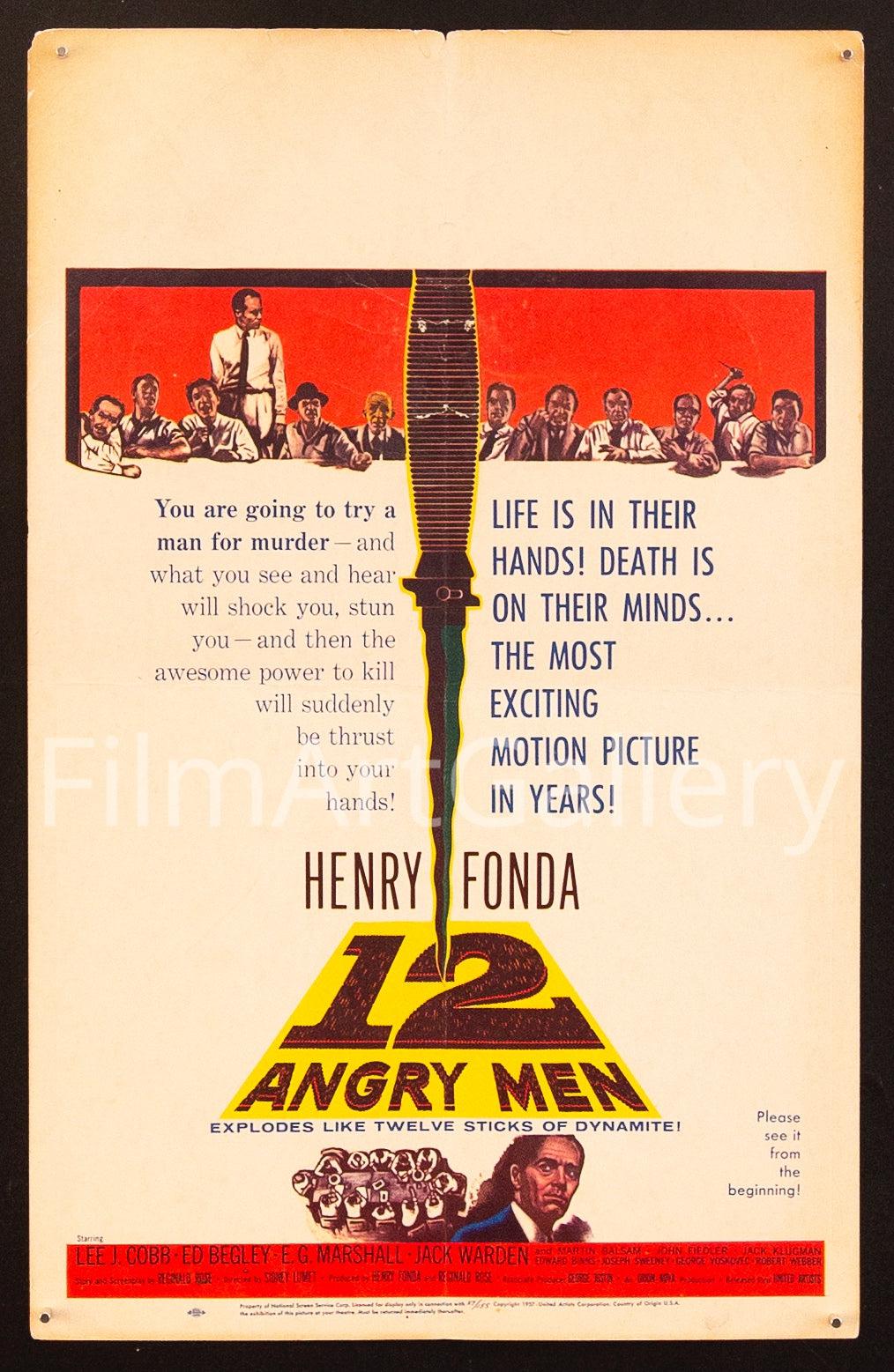 12 Angry Men Original Vintage Movie Poster