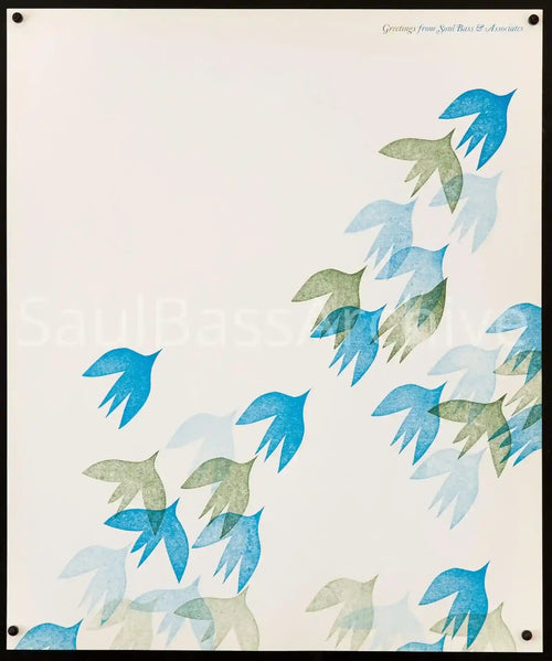1960's Saul Bass & Associates Holiday Poster Original Vintage Movie Poster