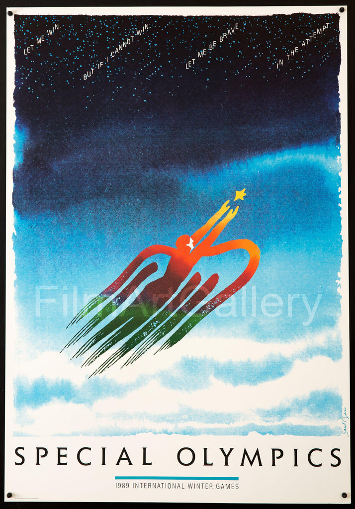 1989 Special Olympics Original Vintage Movie Poster