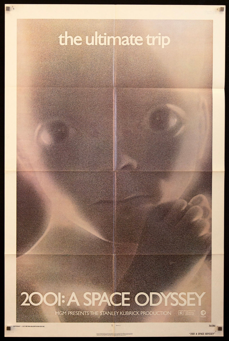 2001 A Space Odyssey 1 Sheet (27x41) Original Vintage Movie Poster