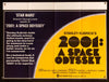 2001 A Space Odyssey British Quad (30x40) Original Vintage Movie Poster