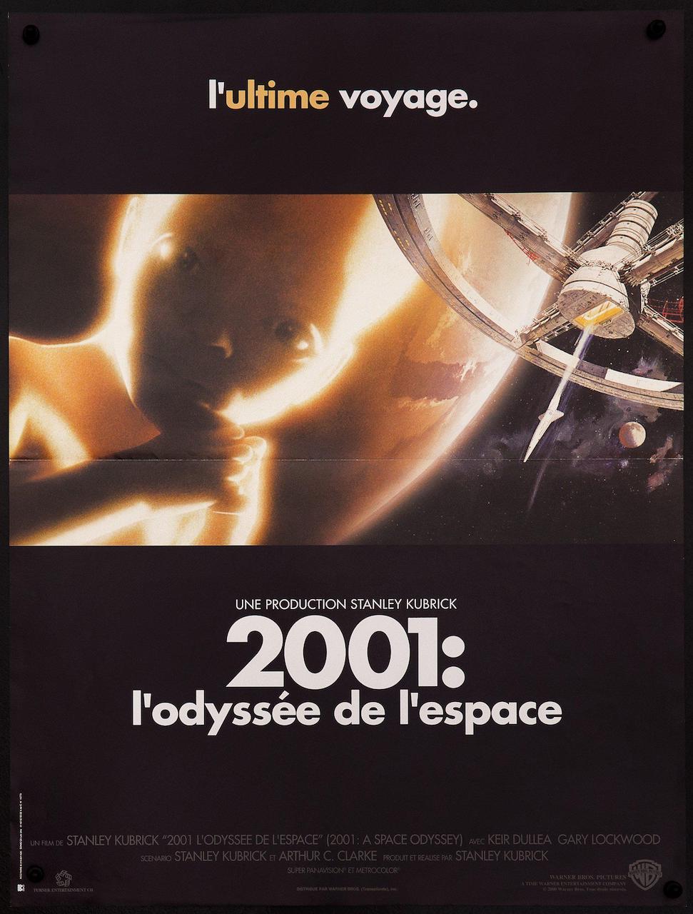 2001 A Space Odyssey French Mini (16x23) Original Vintage Movie Poster