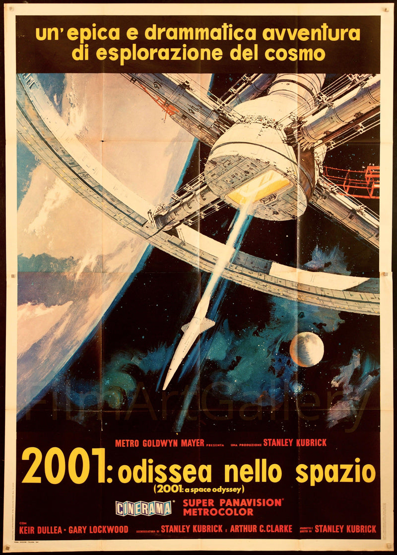 2001: A Space Odyssey (1968) Original R80s German Movie Poster - Original  Film Art - Vintage Movie Posters