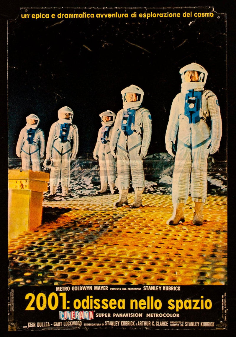 2001 A Space Odyssey Italian Photobusta (18x26) Original Vintage Movie Poster