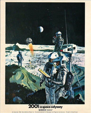 2001 A Space Odyssey Movie Poster 1968 Lobby Card