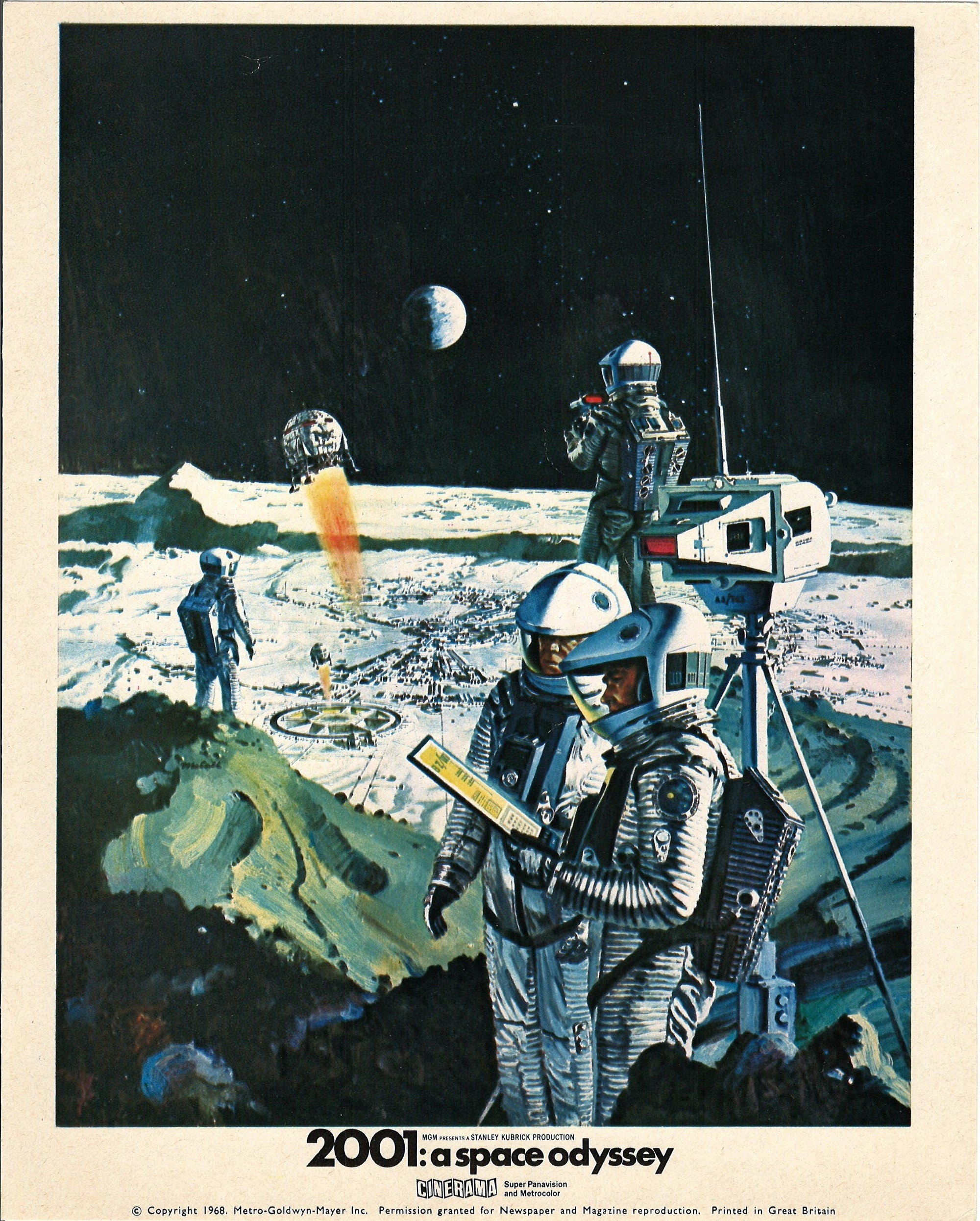 2001 A Space Odyssey Original Vintage Movie Poster
