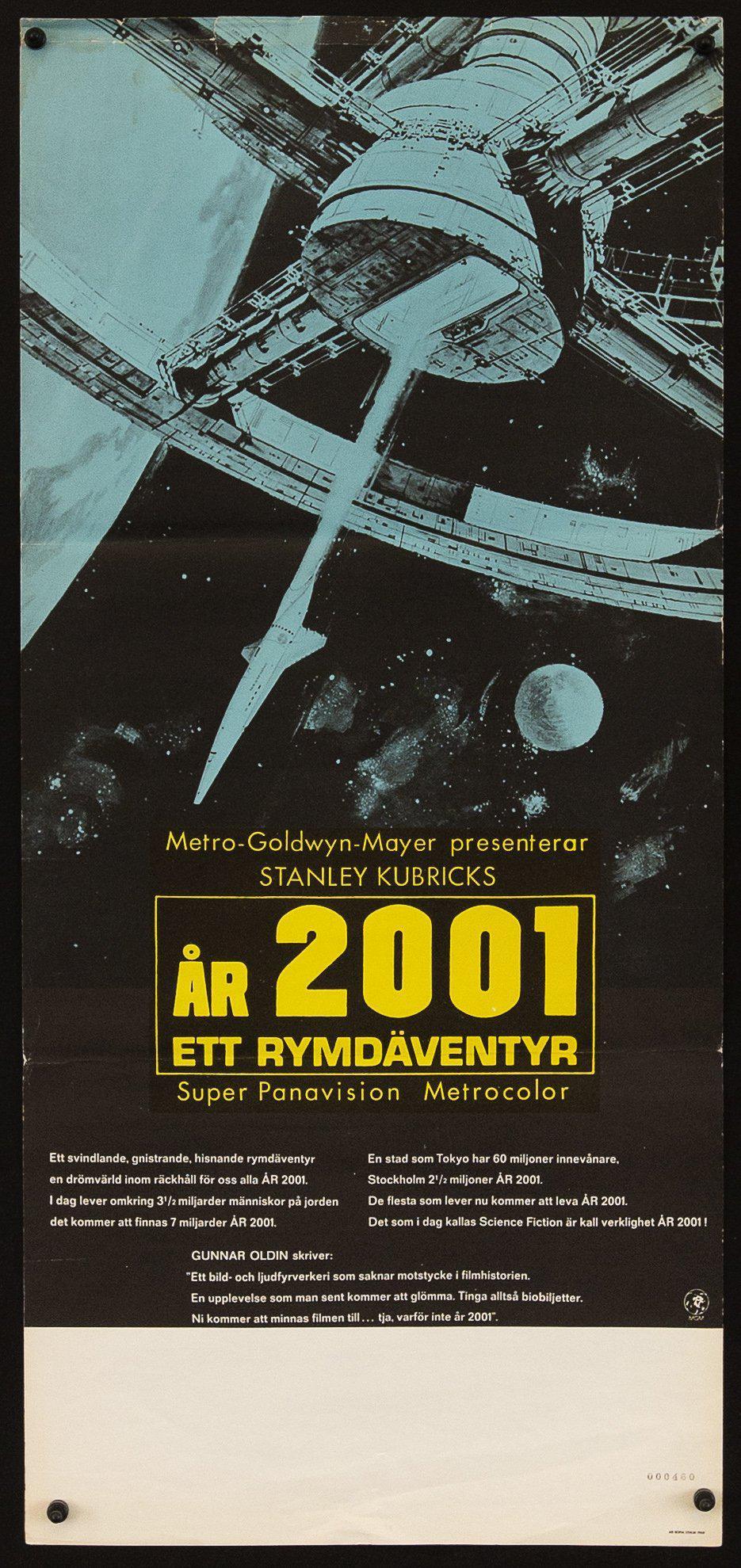 2001 A Space Odyssey Original Vintage Movie Poster