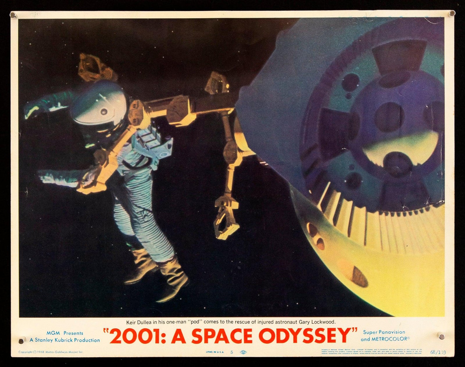 2001 A Space Odyssey Original Vintage Movie Poster