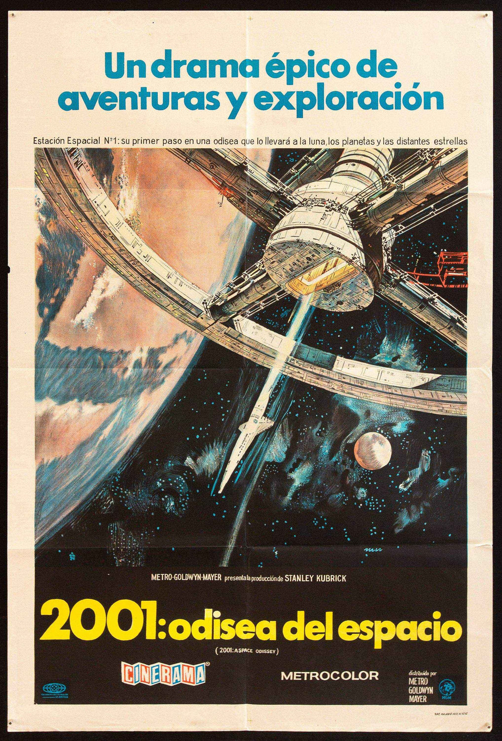 2001 A Space Odyssey Original Vintage Movie Poster
