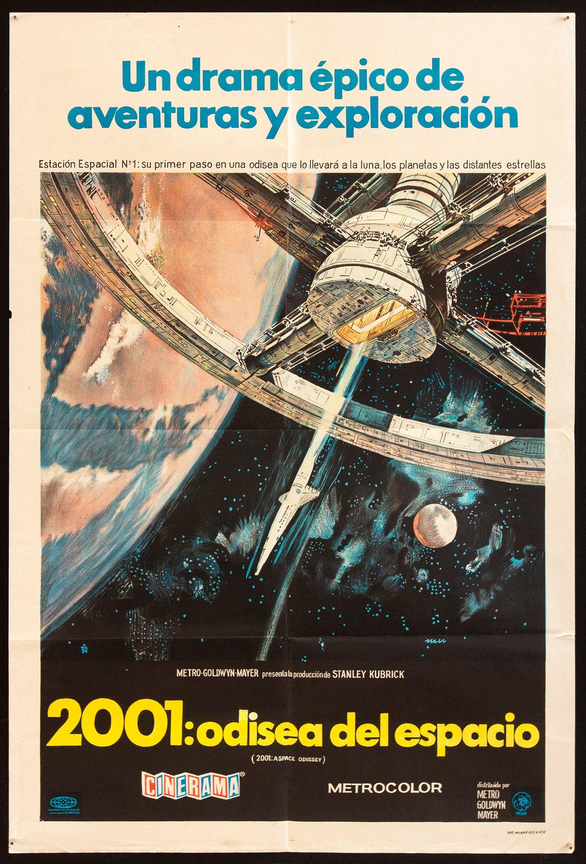 2001 A Space Odyssey Original Vintage Movie Poster