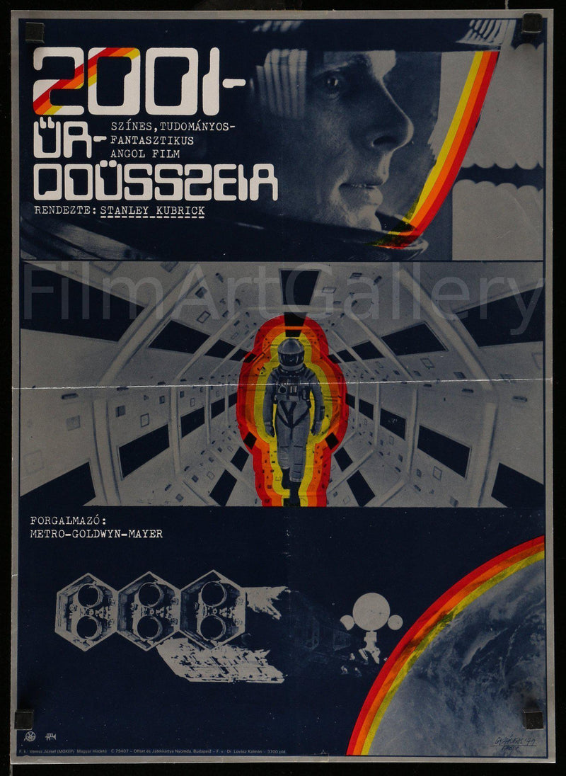 2001 A Space Odyssey 16x22 Original Vintage Movie Poster