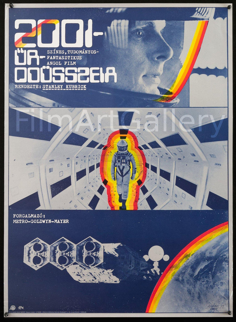 2001 A Space Odyssey 22x30 Original Vintage Movie Poster