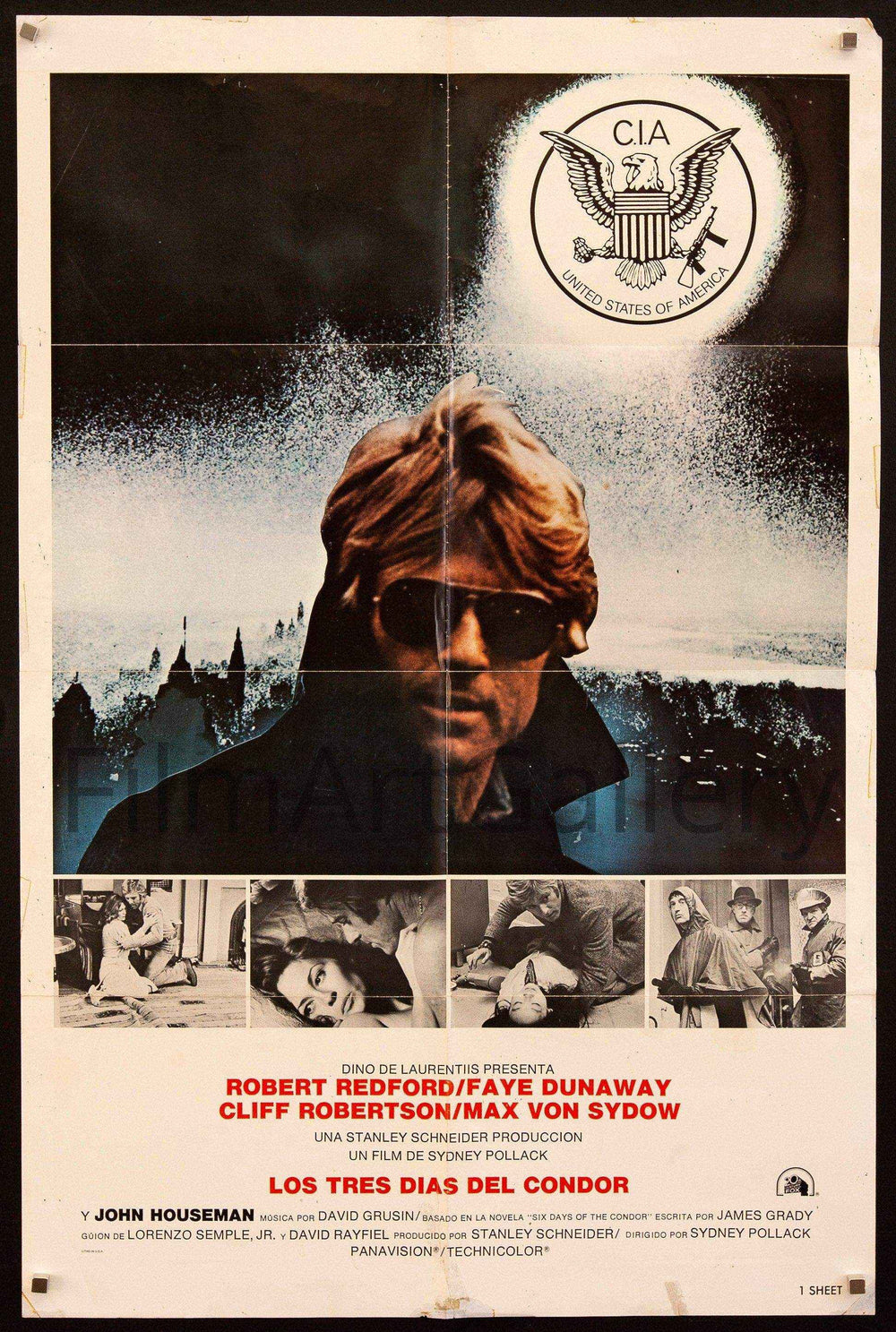 3 Days of the Condor Original Vintage Movie Poster
