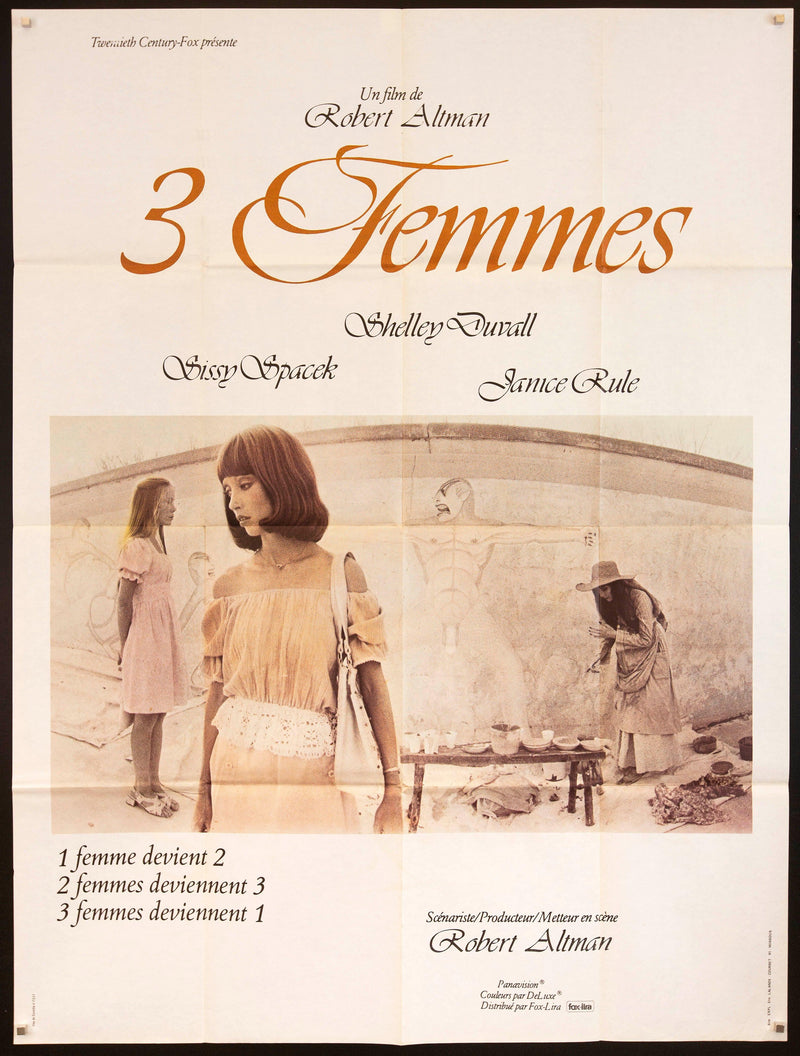3 (Three) Women French 1 panel (47x63) Original Vintage Movie Poster