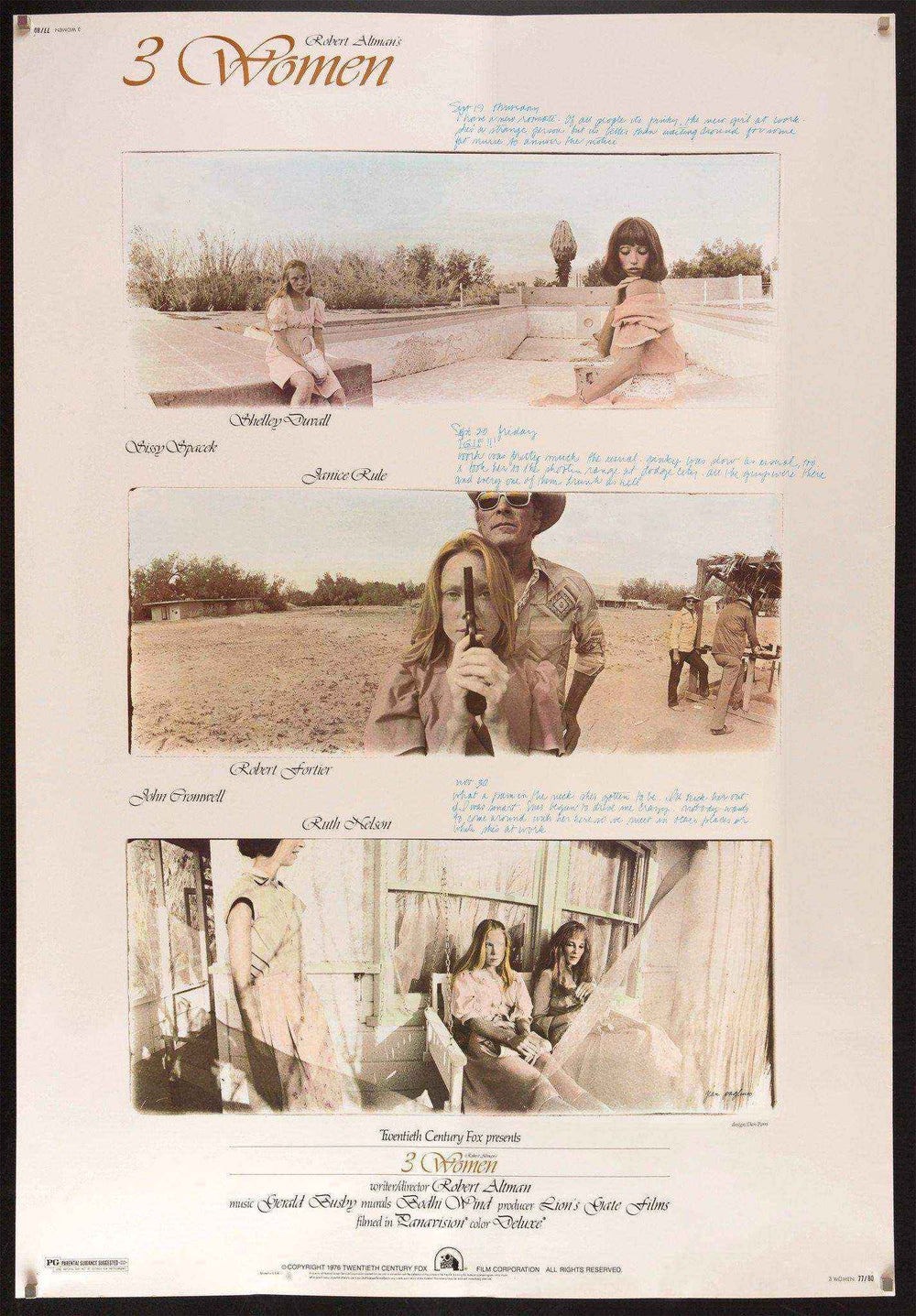 3 Women Original Vintage Movie Poster